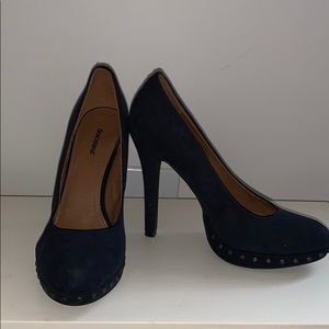 Blue Suede Heels